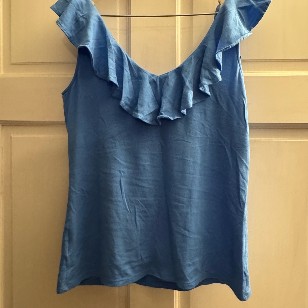 Lilly Pulitzer Blue Ruffled Women's Top
